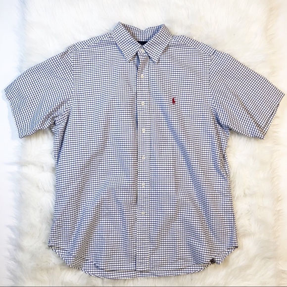 Ralph Lauren Blue Label Other - Ralph Lauren blue short sleeve button up large